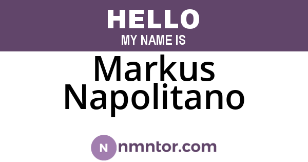 Markus Napolitano