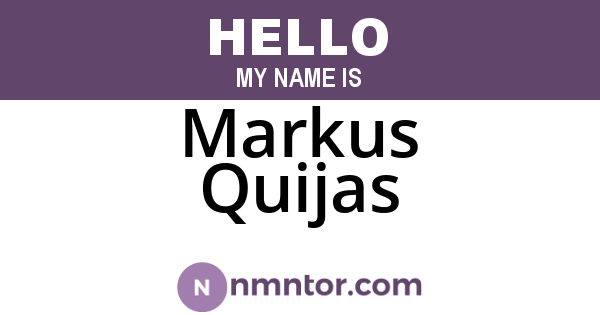 Markus Quijas