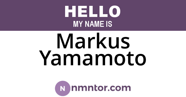 Markus Yamamoto