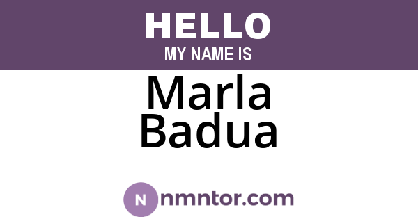 Marla Badua