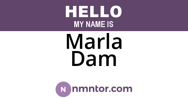 Marla Dam
