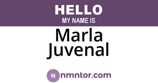 Marla Juvenal