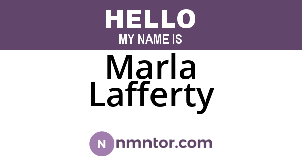 Marla Lafferty