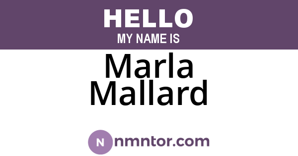 Marla Mallard