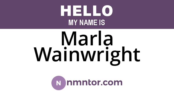 Marla Wainwright
