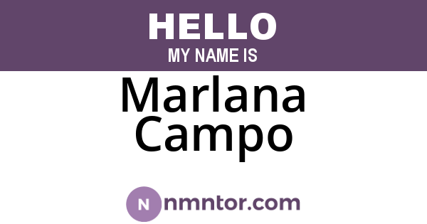 Marlana Campo