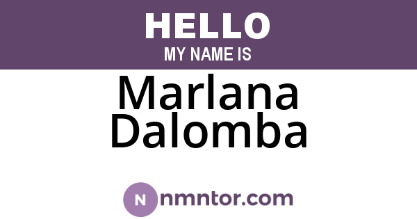 Marlana Dalomba