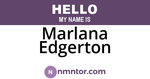 Marlana Edgerton