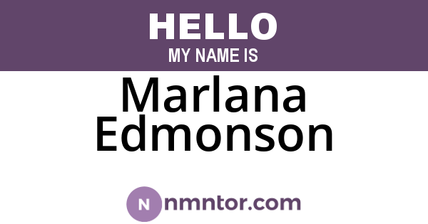 Marlana Edmonson