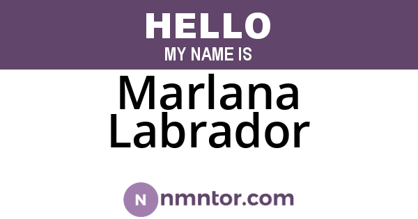 Marlana Labrador
