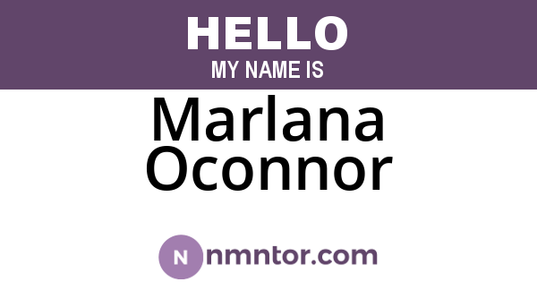 Marlana Oconnor
