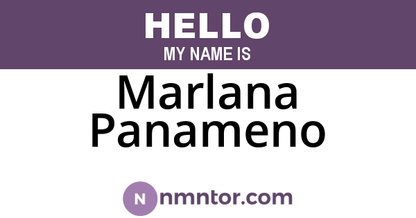 Marlana Panameno