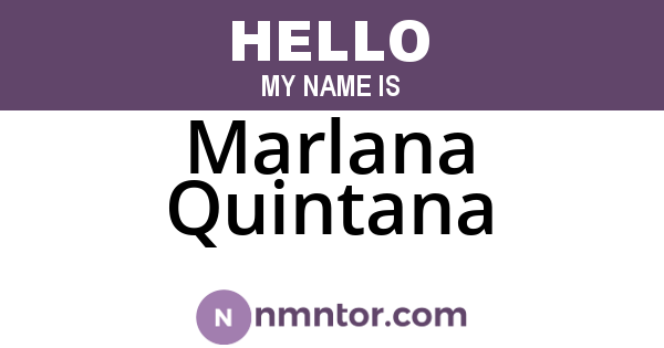 Marlana Quintana
