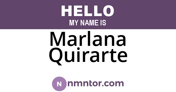 Marlana Quirarte