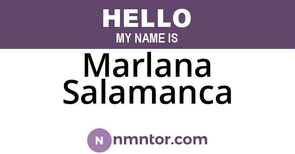 Marlana Salamanca
