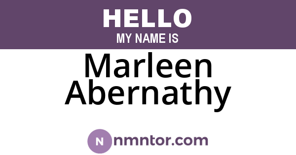 Marleen Abernathy