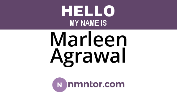 Marleen Agrawal