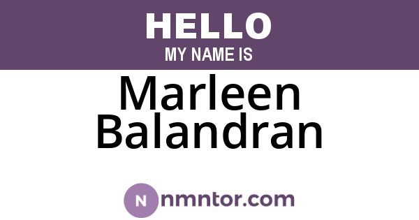 Marleen Balandran