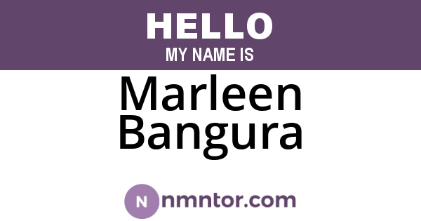 Marleen Bangura