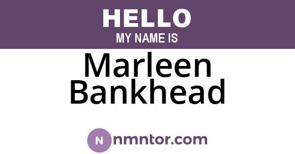 Marleen Bankhead