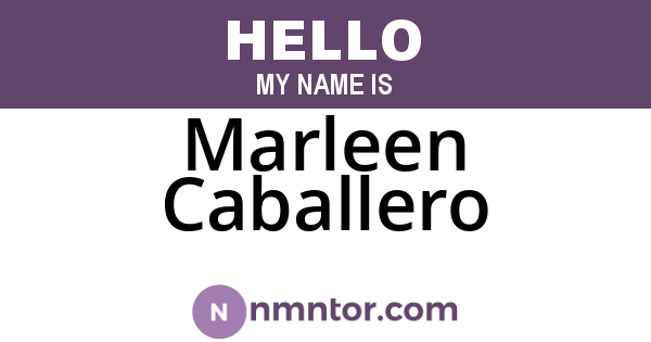 Marleen Caballero