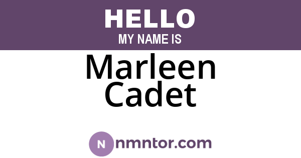Marleen Cadet