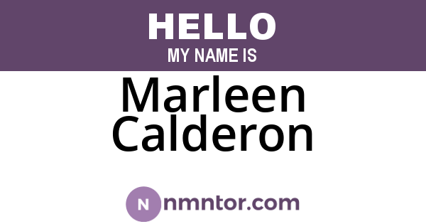 Marleen Calderon