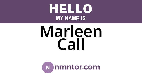 Marleen Call