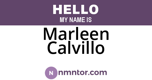 Marleen Calvillo