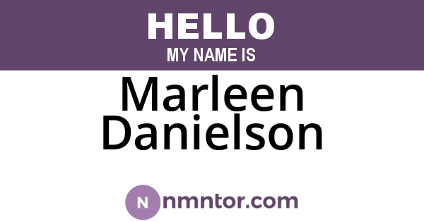 Marleen Danielson