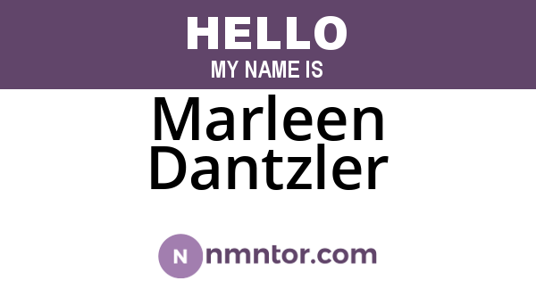 Marleen Dantzler