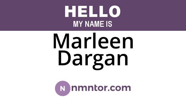 Marleen Dargan