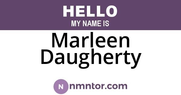 Marleen Daugherty