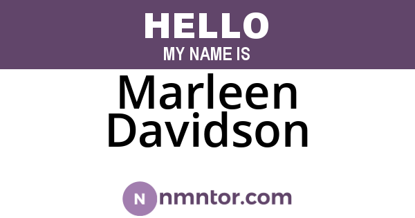 Marleen Davidson