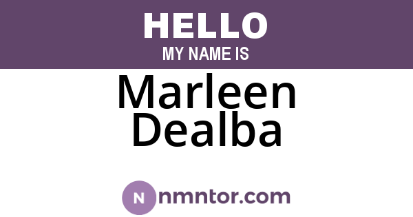Marleen Dealba