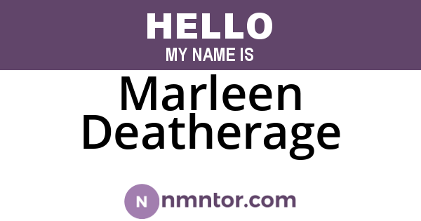 Marleen Deatherage