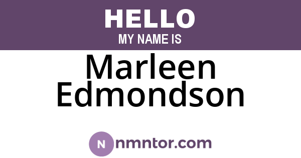 Marleen Edmondson