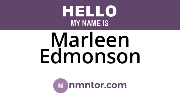 Marleen Edmonson