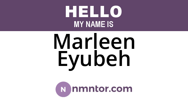 Marleen Eyubeh