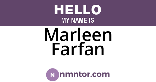 Marleen Farfan