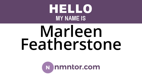 Marleen Featherstone