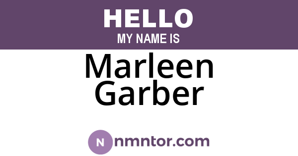 Marleen Garber
