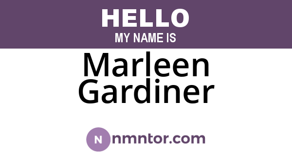Marleen Gardiner