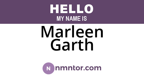 Marleen Garth