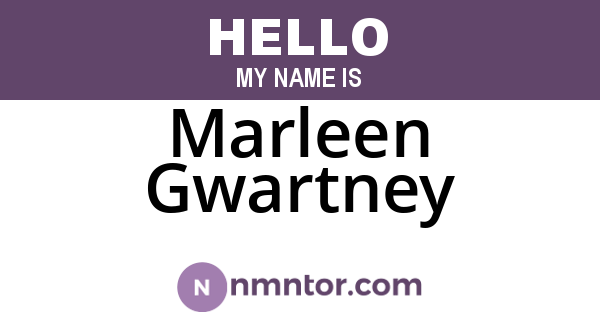 Marleen Gwartney