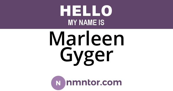 Marleen Gyger