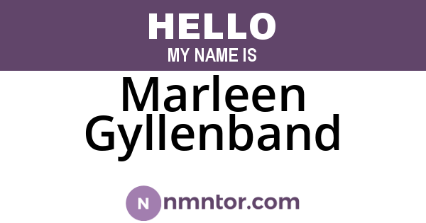 Marleen Gyllenband