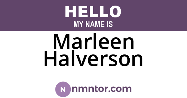 Marleen Halverson