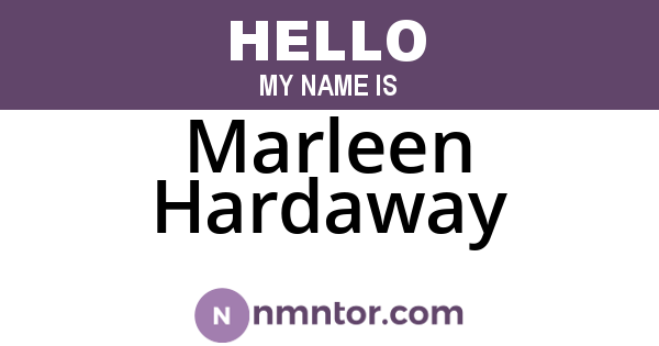 Marleen Hardaway