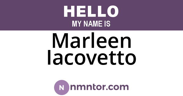 Marleen Iacovetto